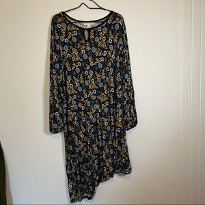 ✨emaline woman asymmetrical multicolor floral dress✨